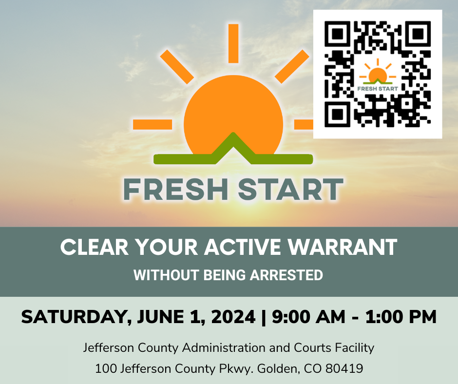 Fresh Start Clear your active warrant without being arrested.