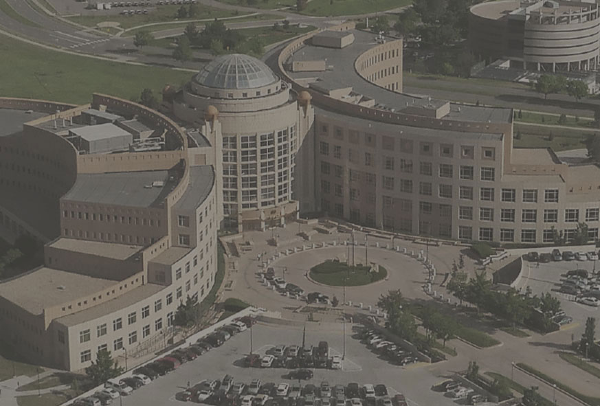 Ariel view of Jeffco courthouse